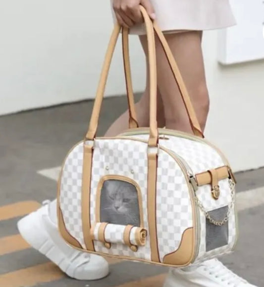 Chewy vuiton dog carrier 